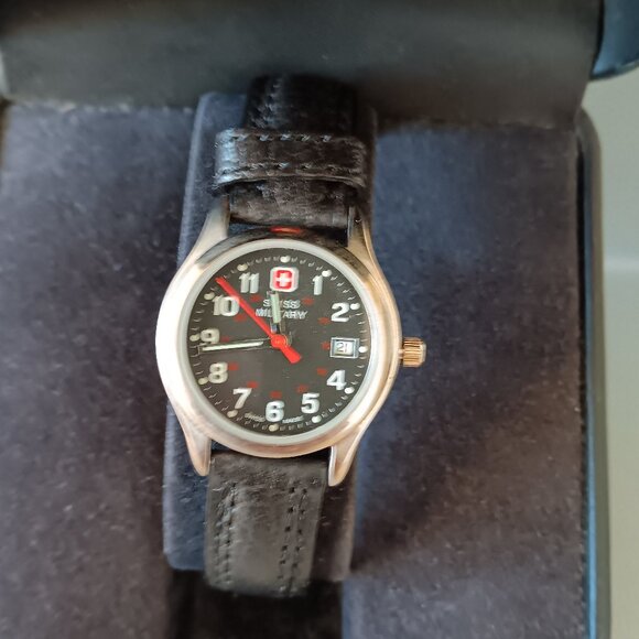 Women\'s Black Face Swiss Military Quartz Watch